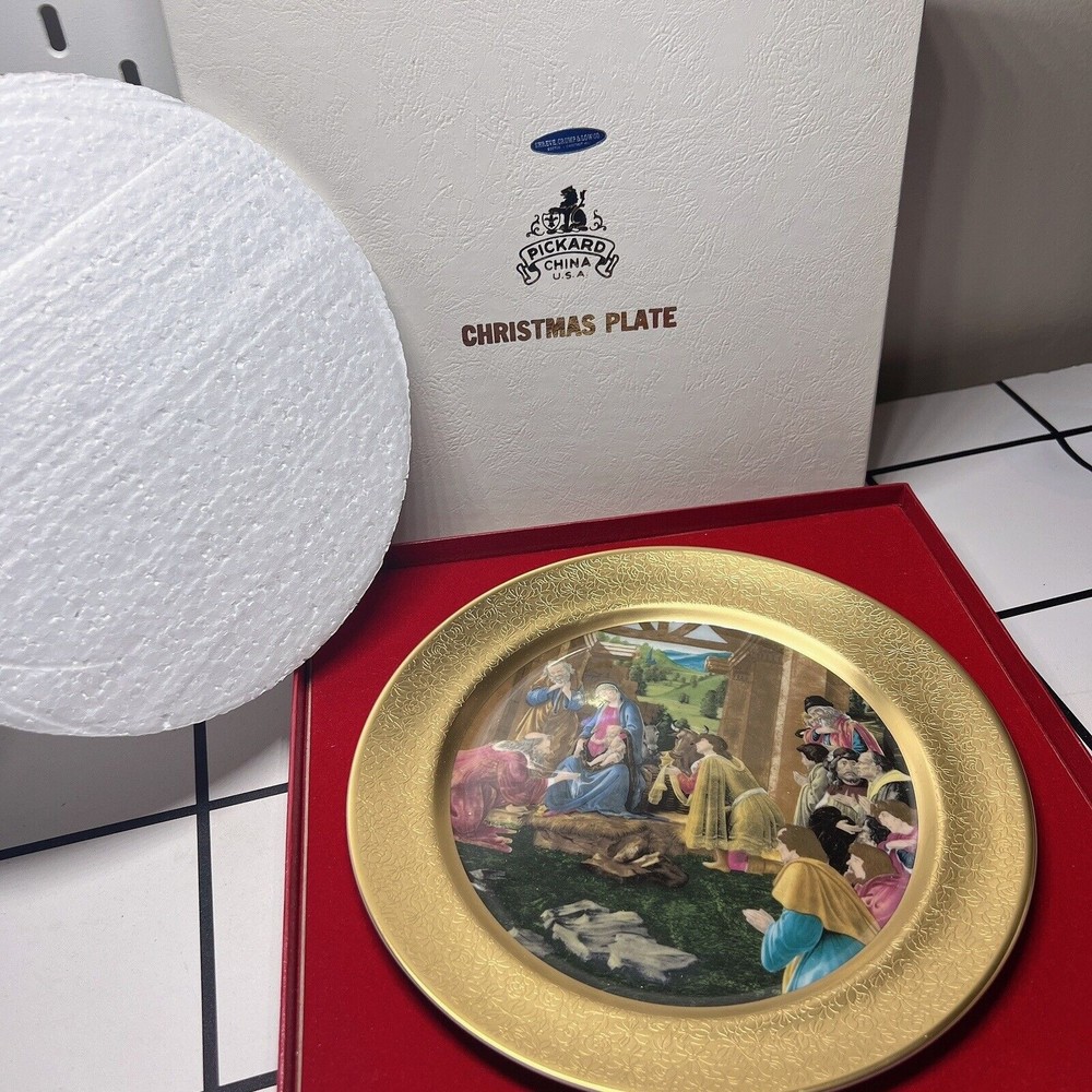 1979 Pickard Christmas Plate Adoration of the magi new With Box rare